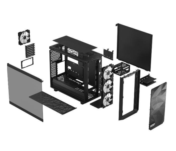 Fractal Design Meshify 2 Lite RGB Black TG Light tint - 1053257 - zdjęcie 6